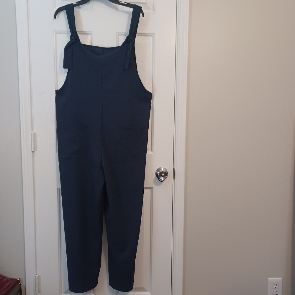 Amazon Linen Look Wide Leg jumpsuit romper Sz XXL - Picture 2 of 6